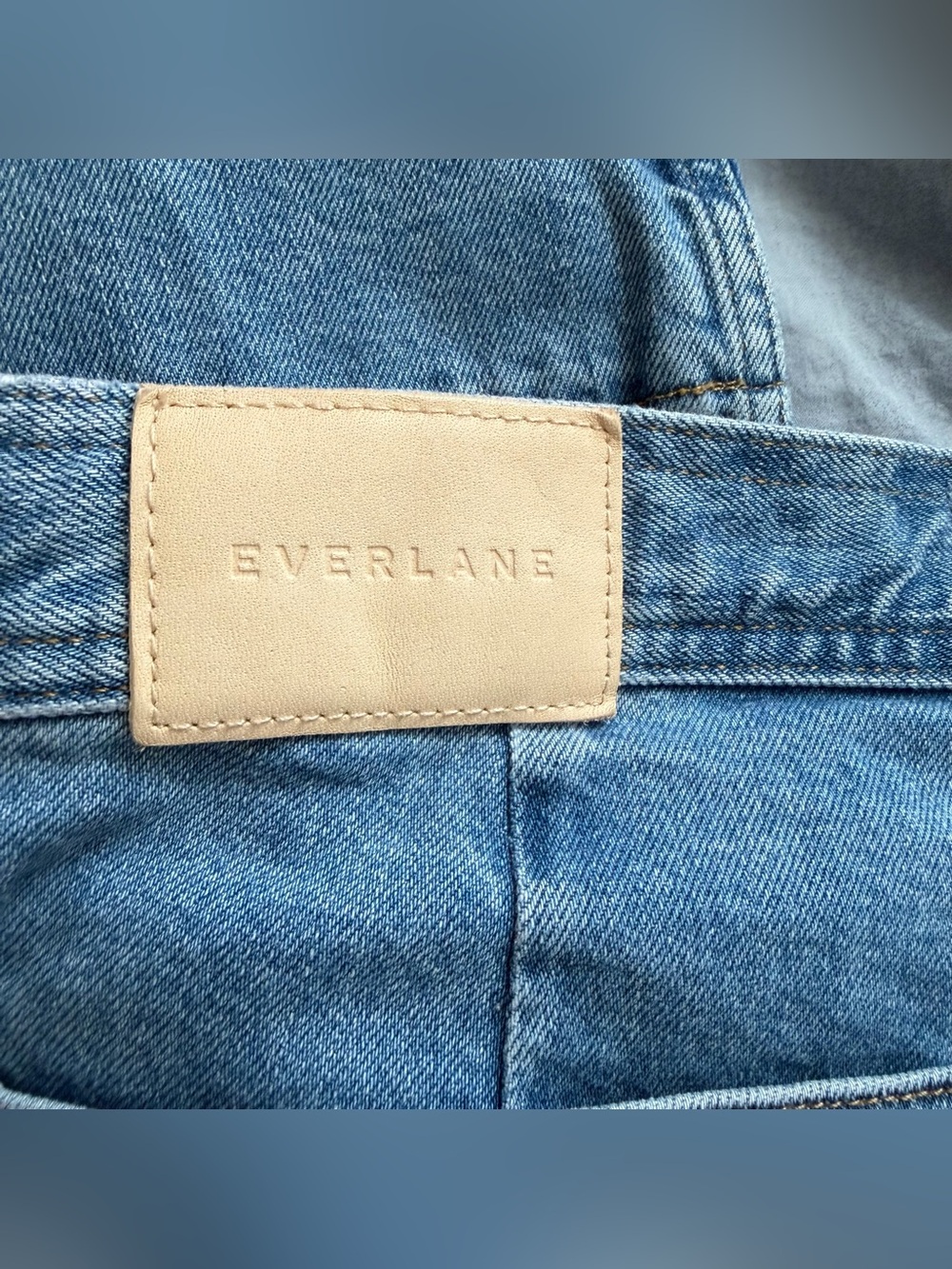 Everlane The Mariner Cropped Wide Leg Jean Blue Size 30 High Rise Sailor Coastal - Picture 5 of 8